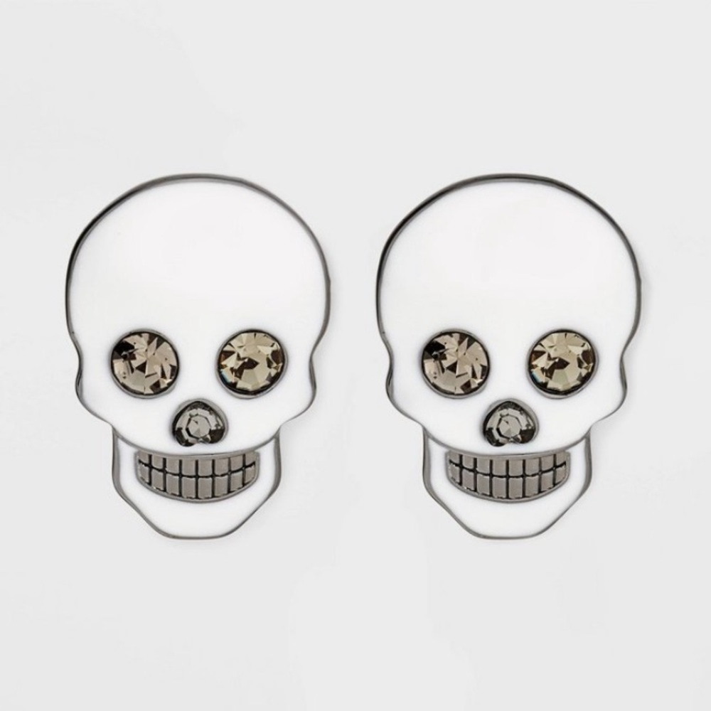💀NWT - Sugarfix x Baublebar Skull Halloween Earrings. Skeleton Earrings